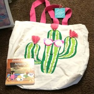 Cactus tote and Arizona kids book